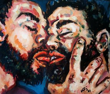 Print of Expressionism Erotic Paintings by Sebastian Moreno Coronel