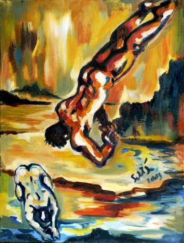 Original Expressionism Nude Paintings by Sebastian Moreno Coronel