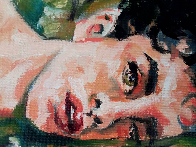 Original Expressionism Men Painting by Sebastian Moreno Coronel