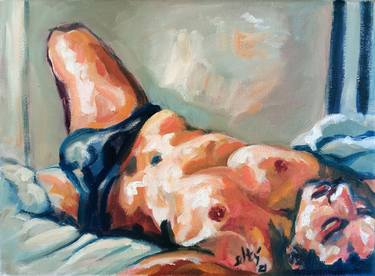 Original Expressionism Men Paintings by Sebastian Moreno Coronel