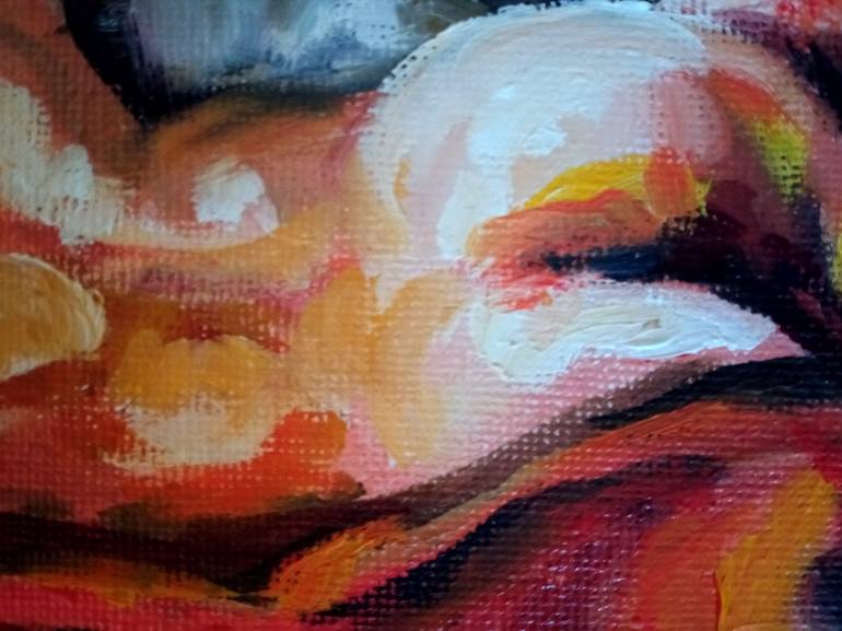 Original Expressionism Nude Painting by Sebastian Moreno Coronel
