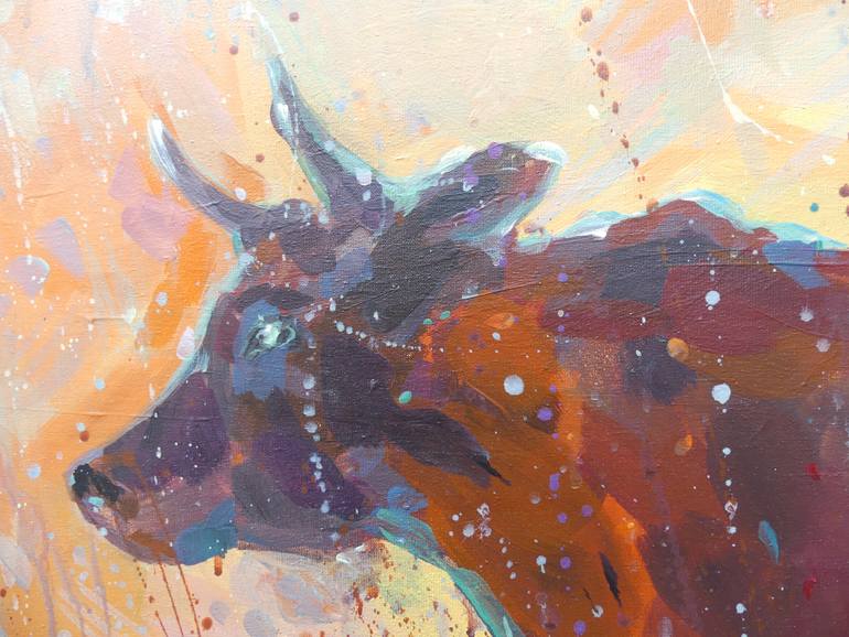 Original Expressionism Animal Painting by Olga Sidorenko