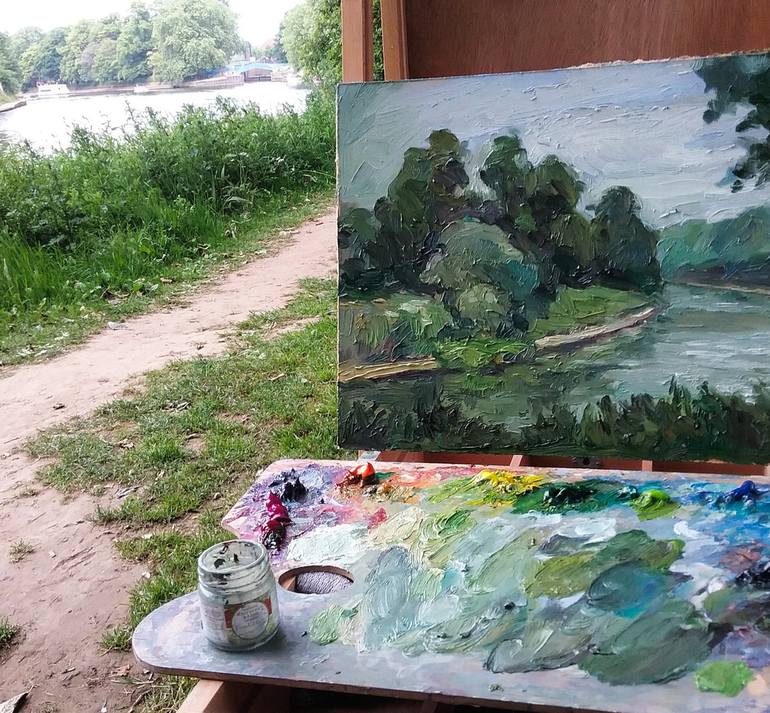 Original Fine Art Landscape Painting by Olga Sidorenko
