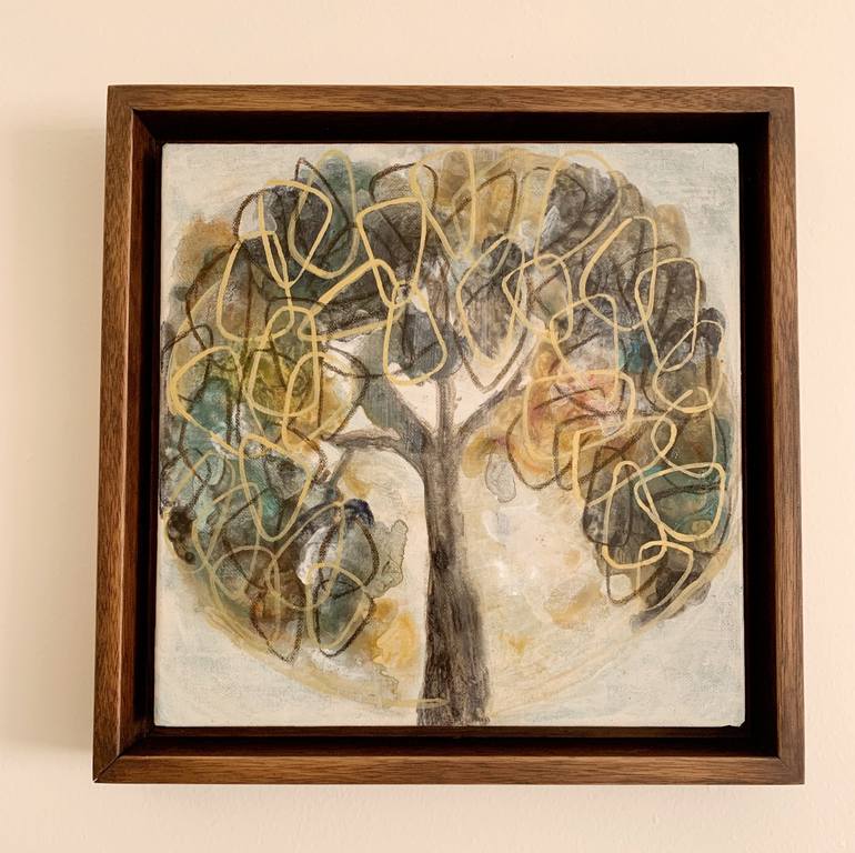 Original Abstract Tree Painting by Paula Callejas