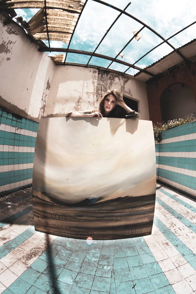 Original Abstract Landscape Painting by Paula Callejas