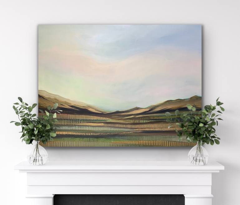 Original Abstract Landscape Painting by Paula Callejas