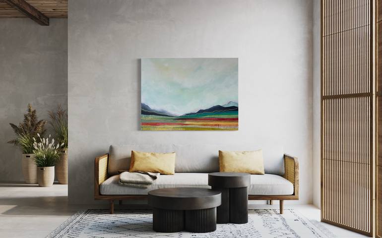Original Abstract Expressionism Landscape Painting by Paula Callejas