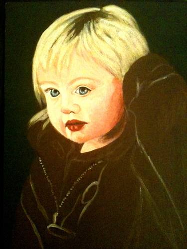 Original Portraiture Kids Paintings by Beena khan