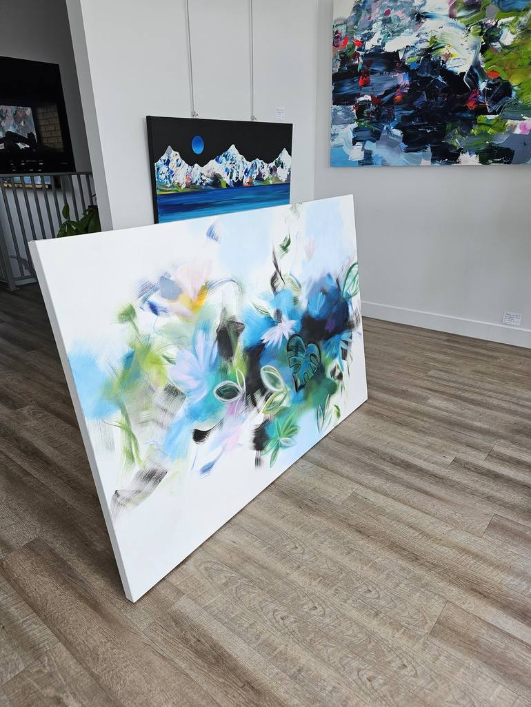 Original Fine Art Abstract Painting by Stephanie Rivet