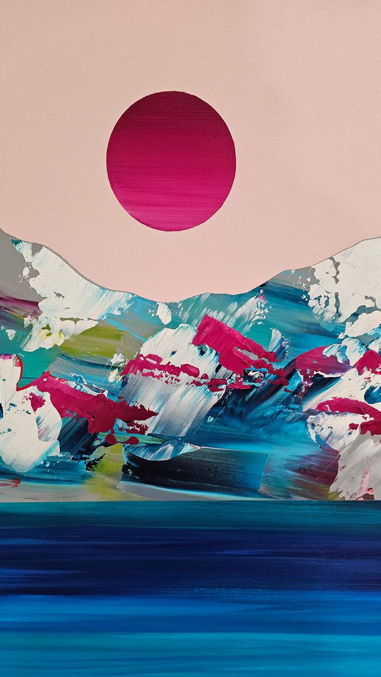 Original Contemporary Landscape Painting by Stephanie Rivet