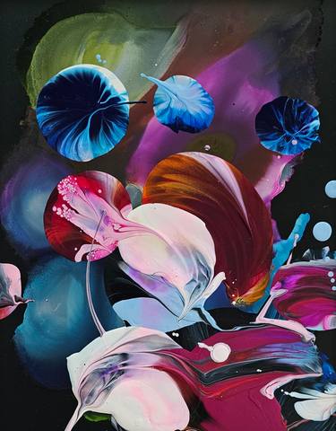 Original Abstract Expressionism Abstract Painting by Stephanie Rivet