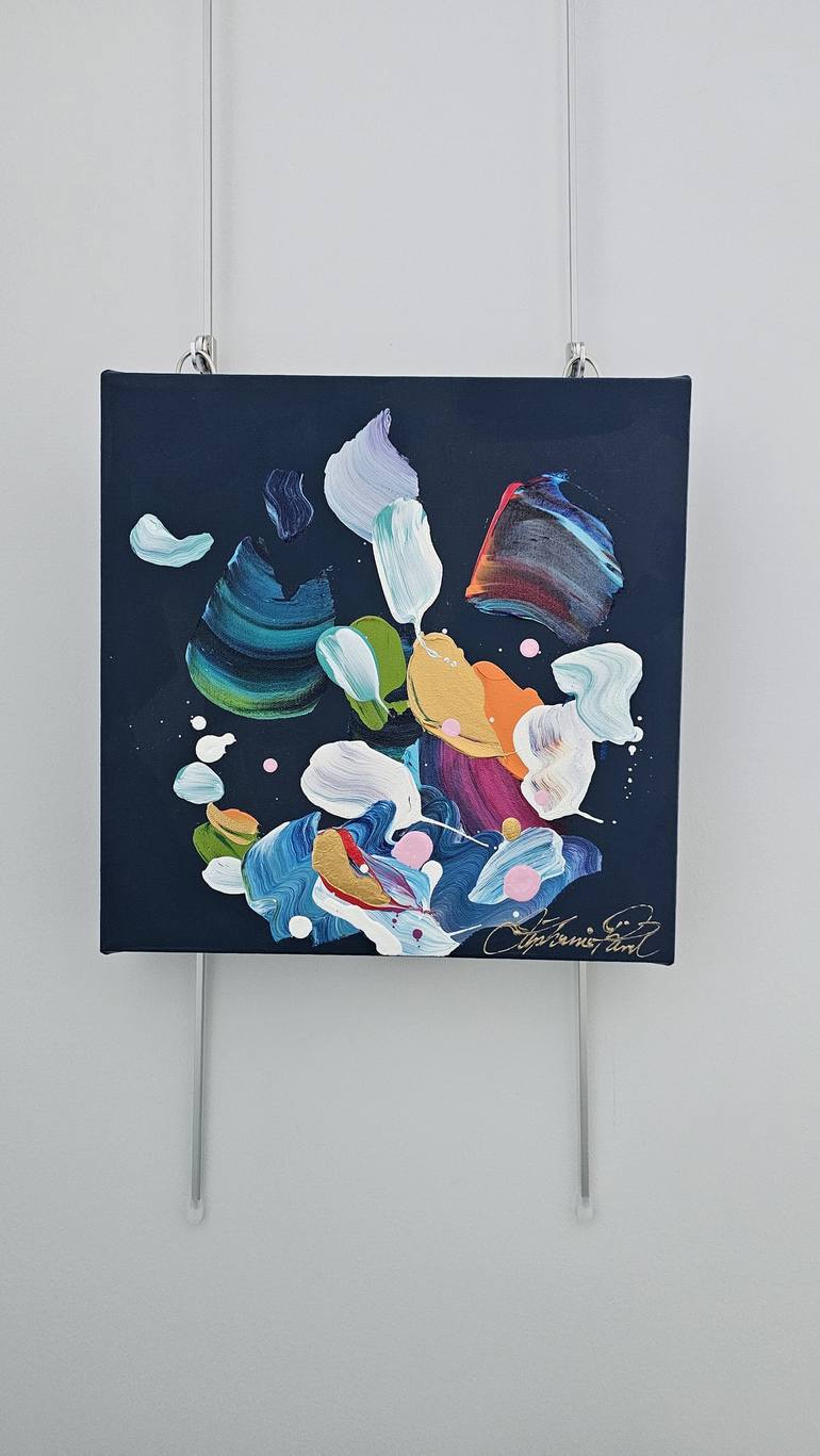Original Abstract Expressionism Abstract Painting by Stephanie Rivet