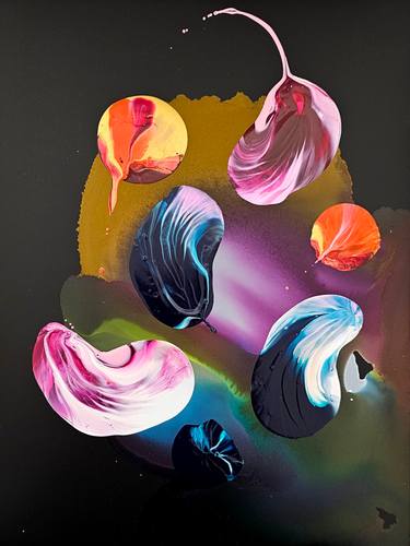 Original Abstract Expressionism Abstract Painting by Stephanie Rivet
