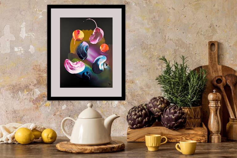 Original Abstract Expressionism Abstract Painting by Stephanie Rivet