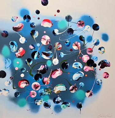 Original Abstract Expressionism Abstract Painting by Stephanie Rivet