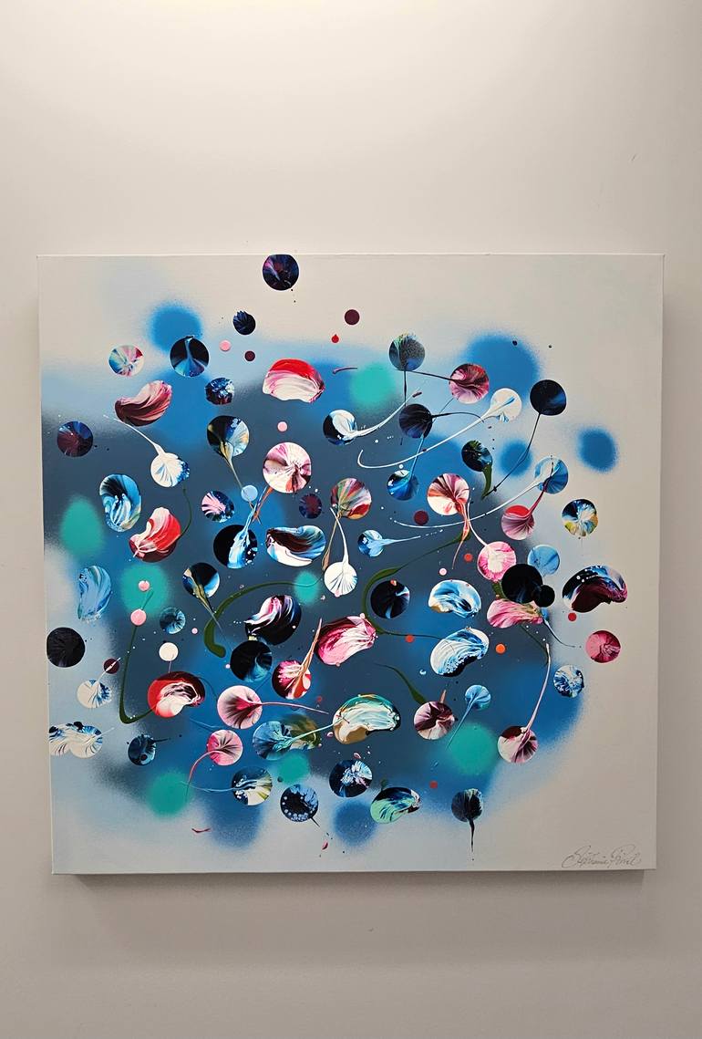 Original Abstract Expressionism Abstract Painting by Stephanie Rivet