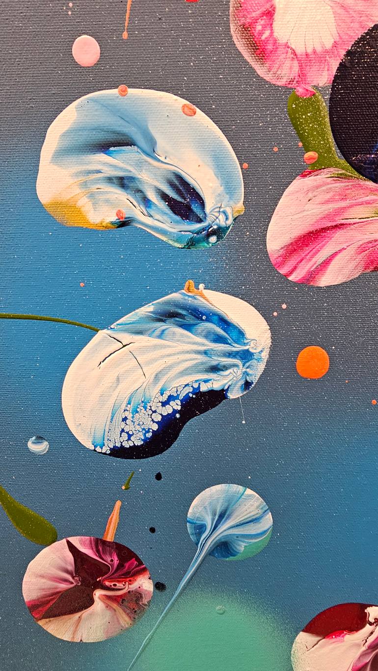 Original Abstract Expressionism Abstract Painting by Stephanie Rivet