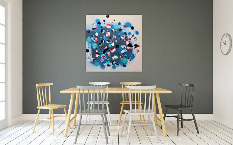 Original Abstract Expressionism Abstract Painting by Stephanie Rivet