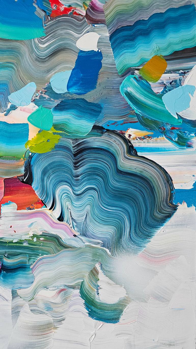 Original Abstract Painting by Stephanie Rivet