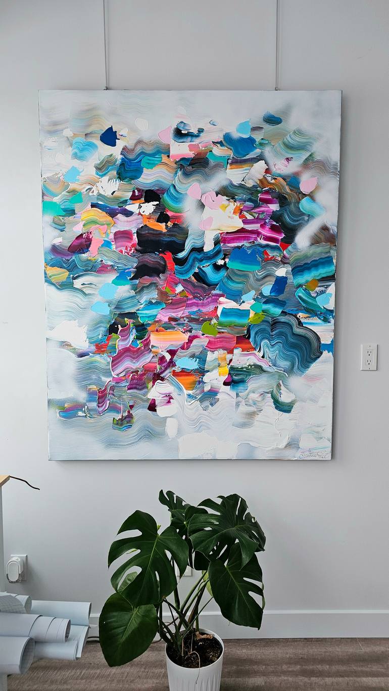 Original Abstract Painting by Stephanie Rivet
