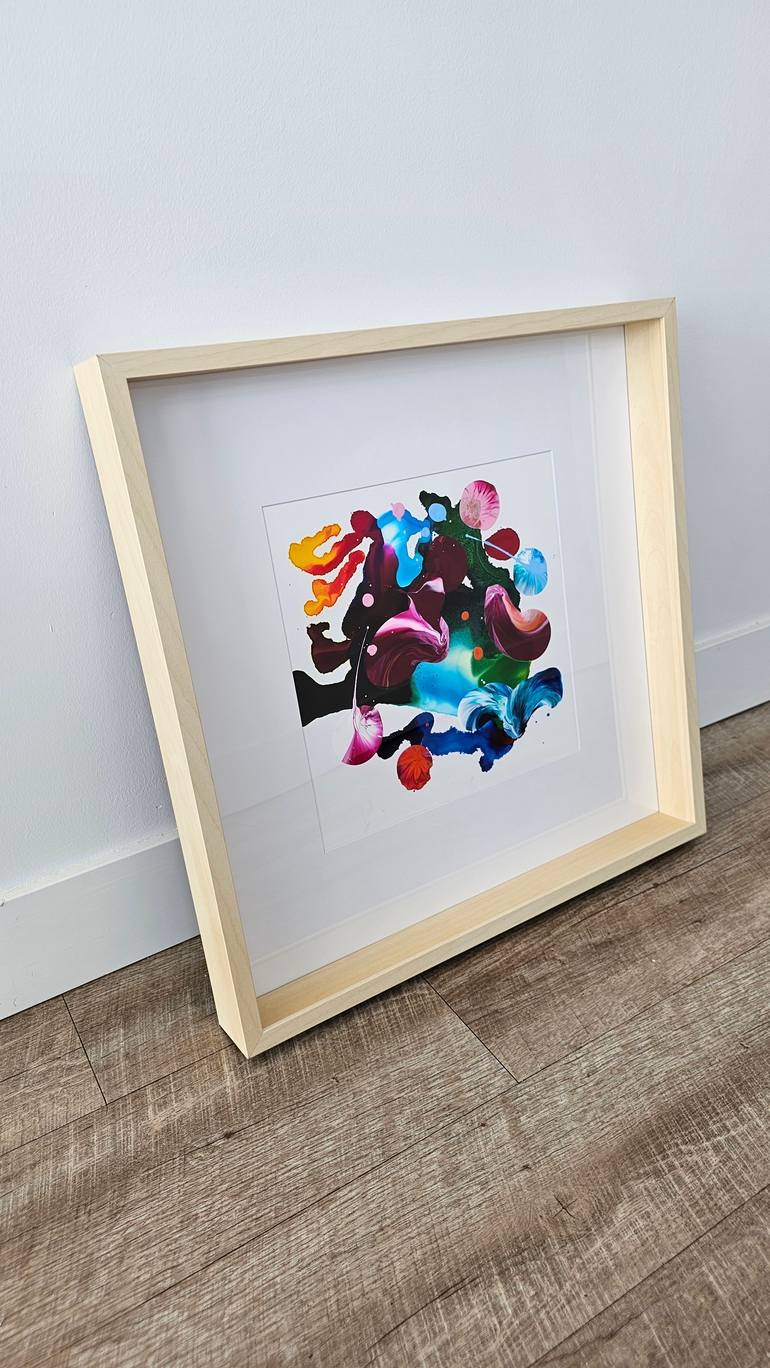 Original Abstract Expressionism Abstract Painting by Stephanie Rivet