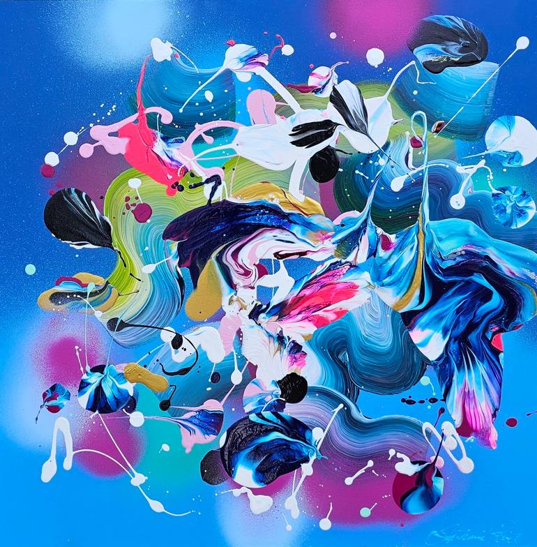 Enjoy The Moment Painting by Stephanie Rivet | Saatchi Art India
