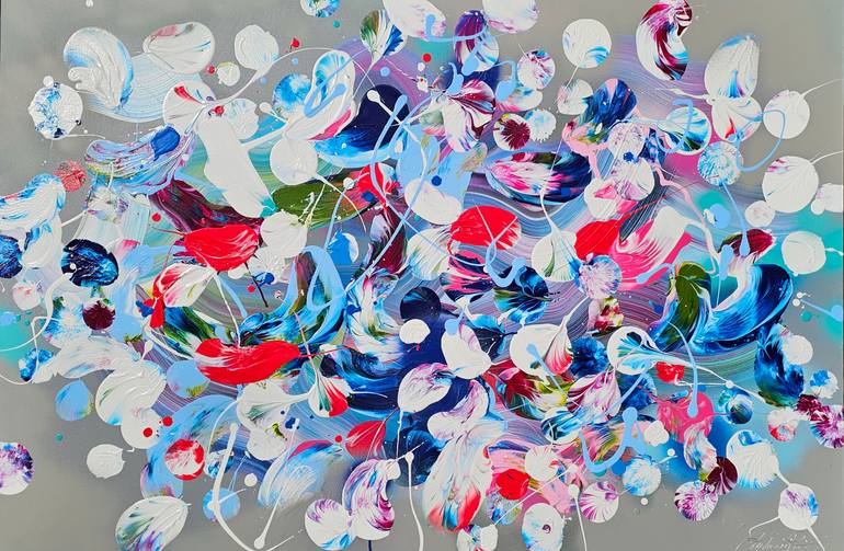 Original Abstract Painting by Stephanie Rivet | Abstract Art on Canvas | Good Vibes Only