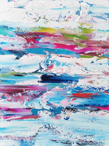 Original Abstract Expressionism Abstract Paintings by Stephanie Rivet