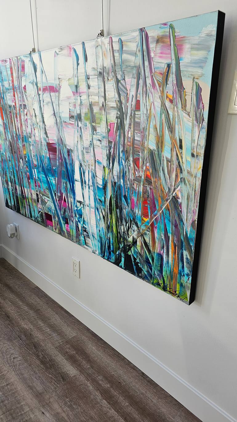 Original Abstract Expressionism Abstract Painting by Stephanie Rivet