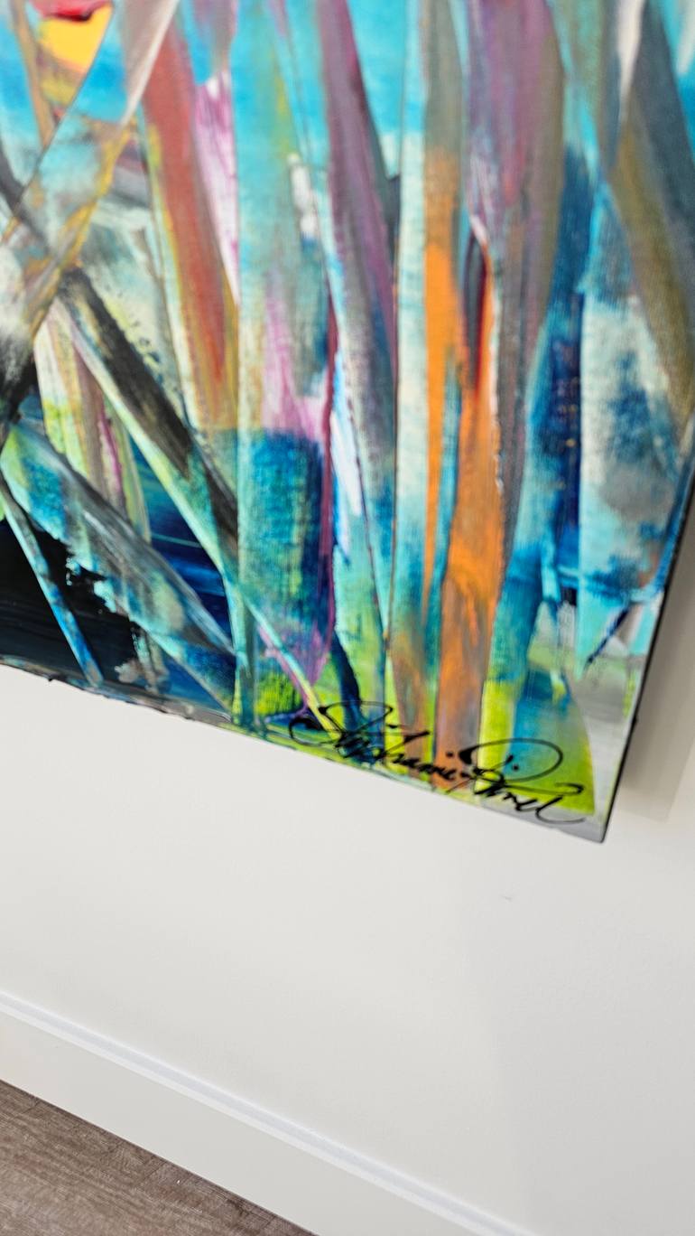 Original Abstract Expressionism Abstract Painting by Stephanie Rivet