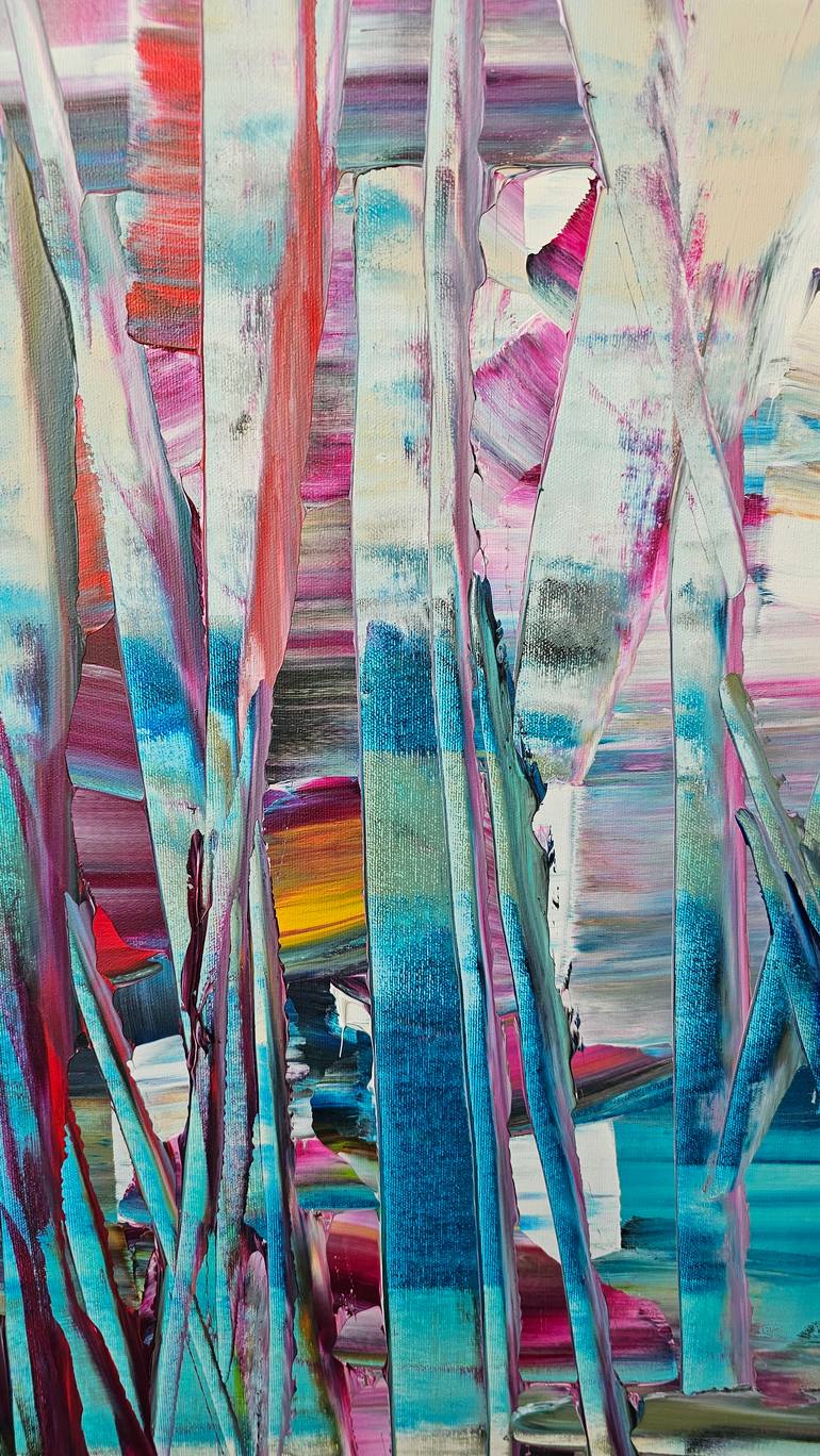 Original Abstract Expressionism Abstract Painting by Stephanie Rivet