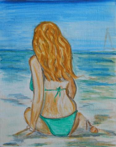 Print of Beach Paintings by Rachel Dziga