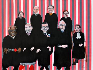 Print of Figurative Political Paintings by Ron Kenedi