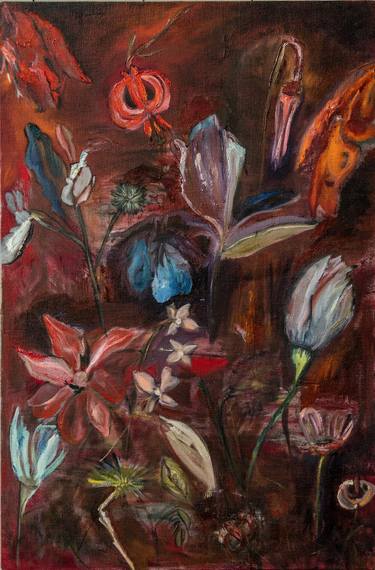 Original Abstract Expressionism Garden Paintings by Etleva Belishova