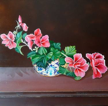 Original Contemporary Floral Painting by olga formisano