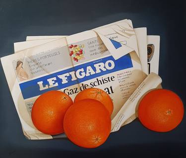 Le Figaro' with oranges thumb