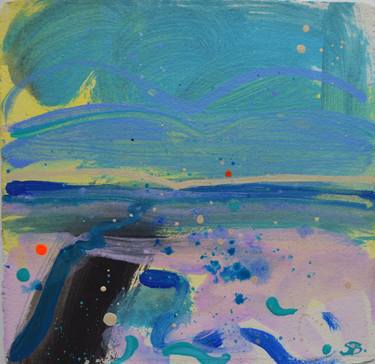 Original Abstract Expressionism Seascape Paintings by Sasha Barnes