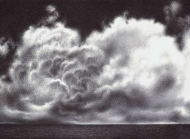 Original Seascape Drawing by Alberto Repetti