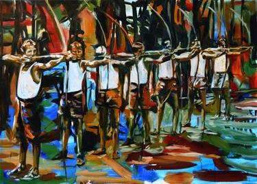 Print of Expressionism Sport Paintings by Angelika Toth