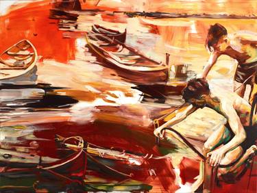 Original Expressionism Water Paintings by Angelika Toth
