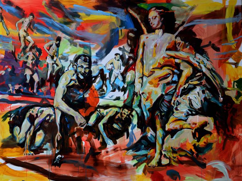 Print of Abstract Expressionism Religion Paintings by Angelika Toth