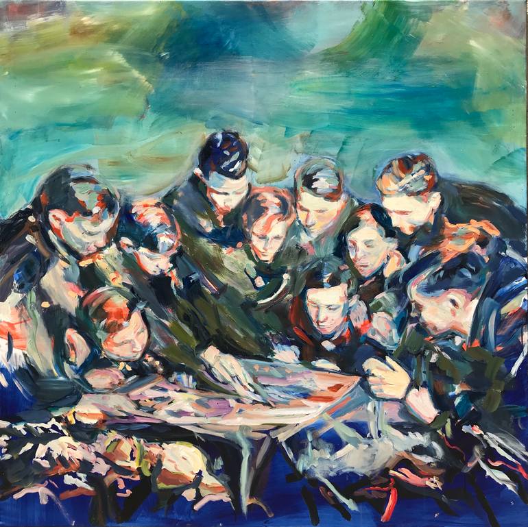 Original Expressionism Landscape Painting by Angelika Toth