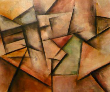 Original Cubism Abstract Paintings by David Iddon Art