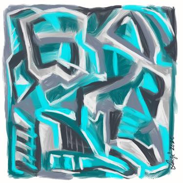 Original Abstract Expressionism Abstract Drawings by Omar Sangiovanni
