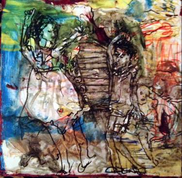 Original Abstract Expressionism Children Drawings by joni soule