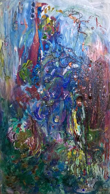 Original Abstract Expressionism Fantasy Paintings by joni soule