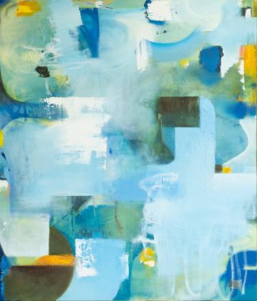 Original Abstract Expressionism Abstract Painting by Anne B Schwartz