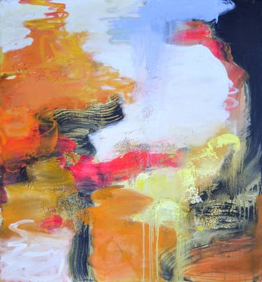 Original Abstract Expressionism Abstract Paintings by Anne B Schwartz