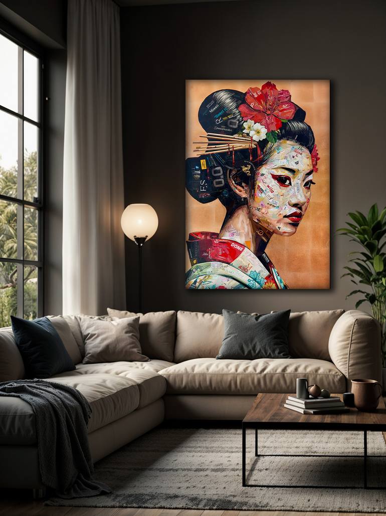 Original Contemporary People Collage by Gabor Horvath