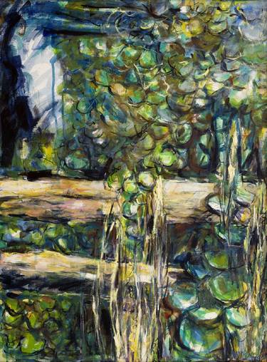 Original Expressionism Landscape Paintings by heather burns